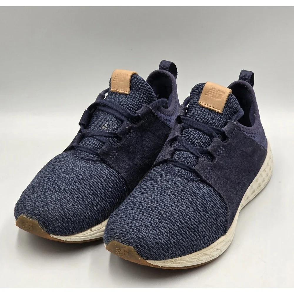 New Balance Cruz WCRUZON Women 7.5 Navy White Gum Fresh‎ Foam Sneakers